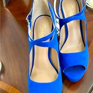 Thalia Sodi Cobalt Blue Platform Stilettos